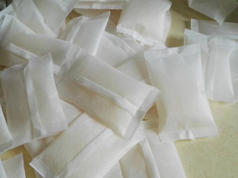 Automatic Silica Gel Desiccant Packing Machine exported to Brazil